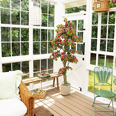 nearly natural 6-ft. UV Resistant Artificial Azalea Tree