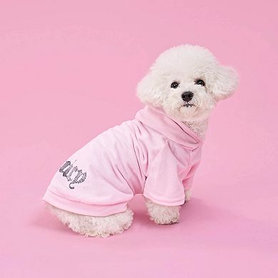 Juicy Couture Velour Pet Bling Hoodie