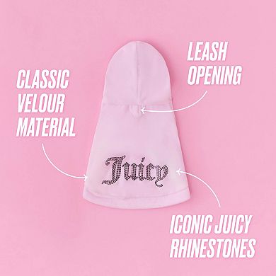 Juicy Couture Velour Pet Bling Hoodie