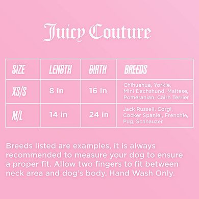 Juicy Couture Velour Pet Bling Hoodie