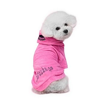 Juicy Couture Velour Pet Bling Hoodie