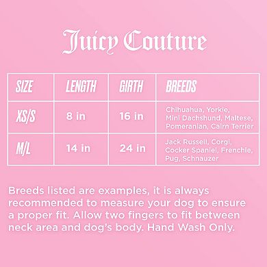 Juicy Couture Silky Satin Pet Pajamas