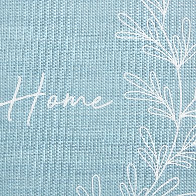 Martha Stewart Bloomfield Leaf Frame Non-Slip Stain Resistant Kitchen Mat