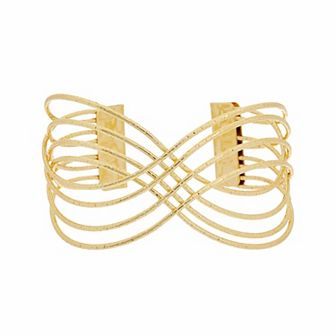 Juvell Gold-Plated Cuff Bangle Bracelet