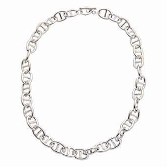 Juvell Silver-Tone Mariner Link Necklace