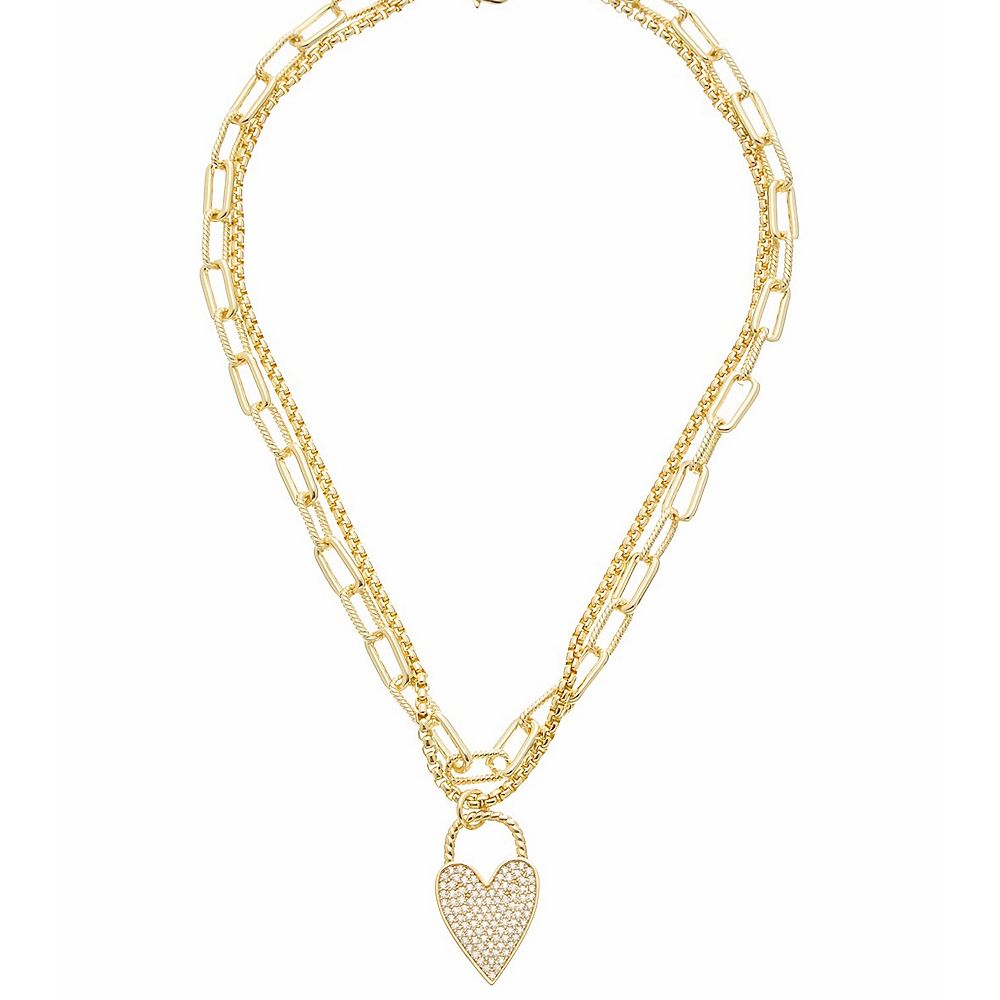 Jewellery | Gift Packaged 'Fontaine' 18ct Rose Gold Plated 925 Silver & Cubic Zirconia Heart Pendant Necklace P 00aa2e08 815e 4bc4 9fb9 3111bbe5c685