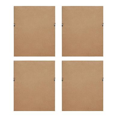 Madison Park Herbal Botany 4-pc. Framed Botanical Illustration Wall Art Set