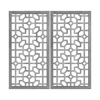 Laser Cut Panel Wall Decor 2 pc Set