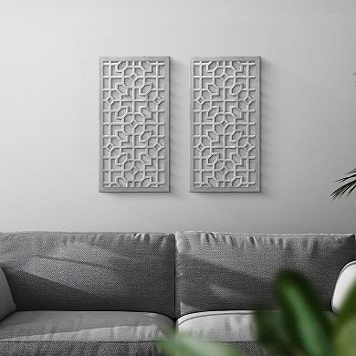 Laser Cut Panel Wall Decor 2-piece Set
