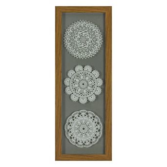 Doilies Trypych Framed Wall Art
