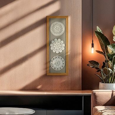 Doilies Trypych Framed Wall Art