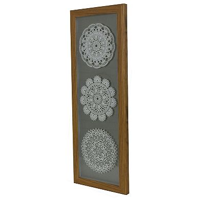 Doilies Trypych Framed Wall Art
