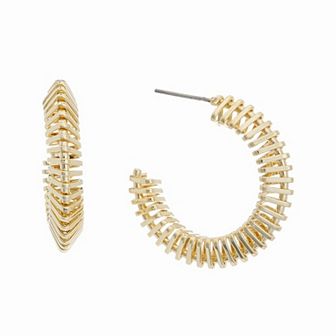 Juvell 18k Gold Plated Hoop Earrings