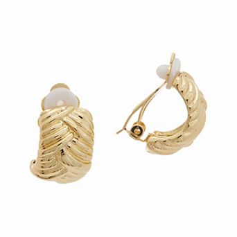 Juvell 18k Gold Plated Clip-On Earrings