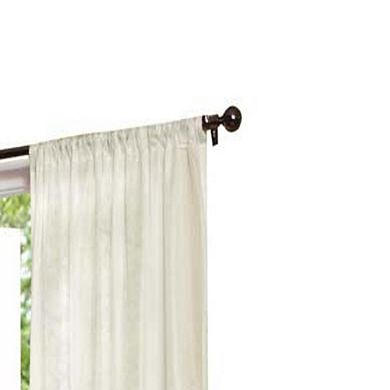 100% Cotton and Acrylic Suede Back Thermasheer Weather Shield Insulated Pocket Top Curtain Panel