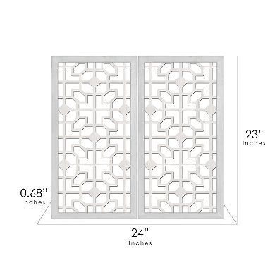 Laser Cut Panel Wall Decor 2-piece Set