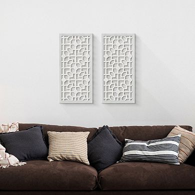 Laser Cut Panel Wall Decor 2-piece Set