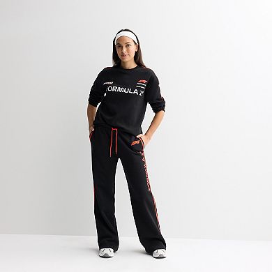 Juniors' Graphic Crew Pullover