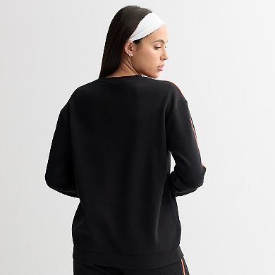 Juniors' Graphic Crew Pullover