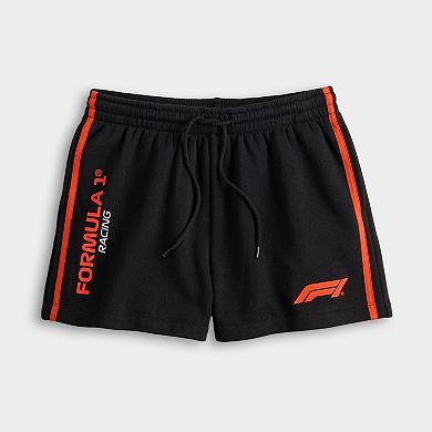 Juniors' Graphic Formula 1 Racing Shorts Matchback