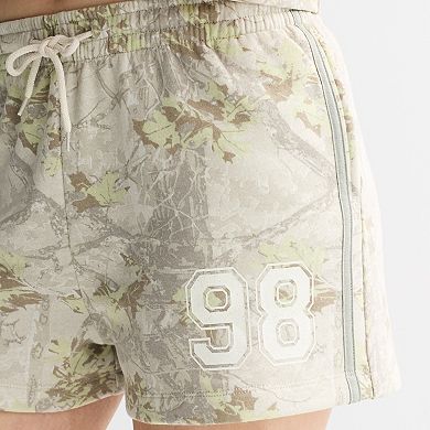 Juniors' SO® Sporty Camouflage Allover Print Fleece Shorts