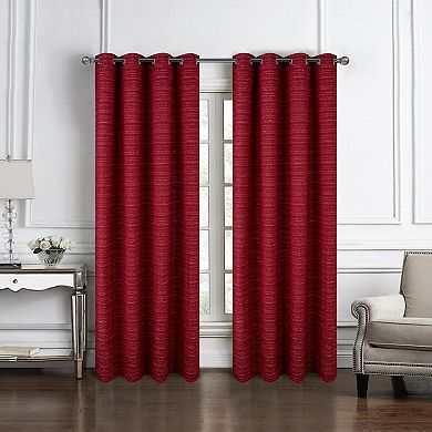 Kensington Jacquard Foam Backed Luxurious Decorative Grommet Curtain Panel