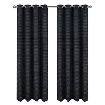 Kensington Jacquard Foam Backed Luxurious Decorative Grommet Curtain Panel