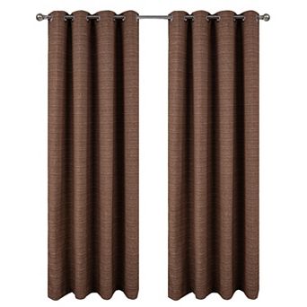 Kensington Jacquard Foam Backed Luxurious Decorative Grommet Curtain Panel