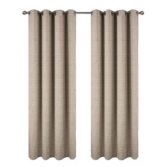 Kensington Jacquard Foam Backed Luxurious Decorative Grommet Curtain Panel
