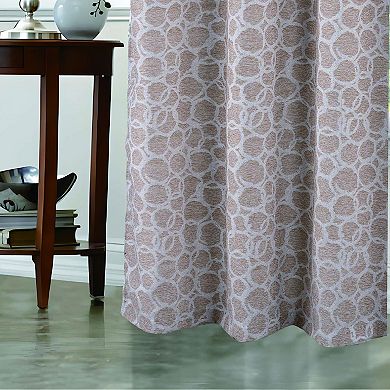 Jasper Lurex Curtain Panel Set Geometric Sparkle, 2-Pack Grommet Panels, Easy Care