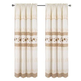 Antonia Macrame Luxurious Decorative Rod Pocket Curtain Panel