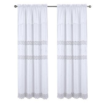 Antonia Macrame Luxurious Decorative Rod Pocket Curtain Panel