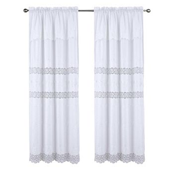 Antonia Macrame Luxurious Decorative Rod Pocket Curtain Panel