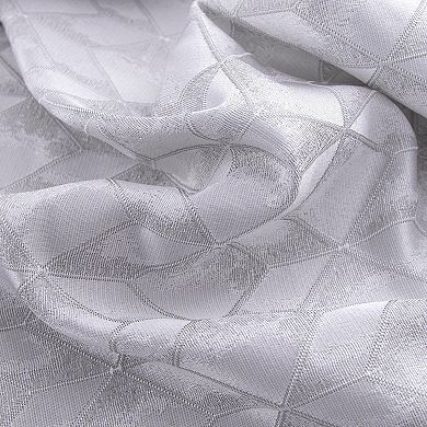 Cubix Jacquard Grommet Luxurious Modern Design Curtain Panel