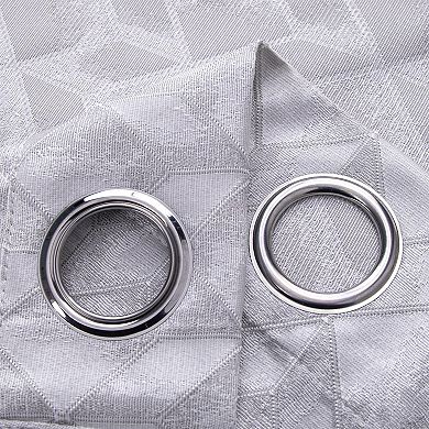 Cubix Jacquard Grommet Luxurious Modern Design Curtain Panel