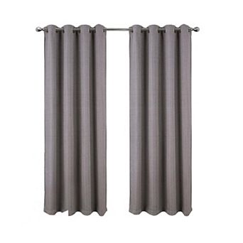 Demi Luxurious Jacquard Blackout Grommet Curtain Panel Elegant Texture with Light Control