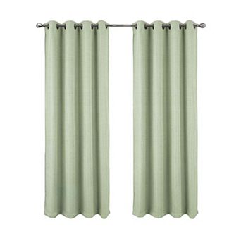 Demi Luxurious Jacquard Blackout Grommet Curtain Panel Elegant Texture with Light Control