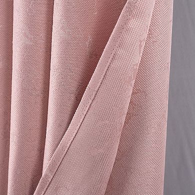 Cosmo Shimmer Jacquard Grommet Curtain Panel Refined Texture with Elegant Light Reflection