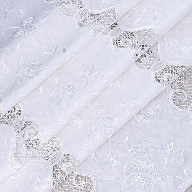 Alice Macrame Luxurious Decorative Rod Pocket Curtain Panel