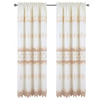 Alice Macrame Luxurious Decorative Rod Pocket Curtain Panel