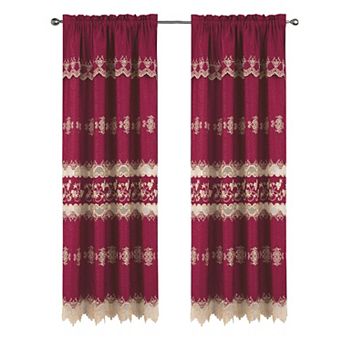 Alice Macrame Luxurious Decorative Rod Pocket Curtain Panel