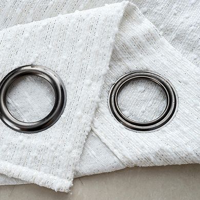 Barnet Jacquard Luxurious Decorative Grommet Curtain Panel