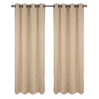 Gable Embroidered Blackout Luxurious Decorative Grommet Curtain Panel