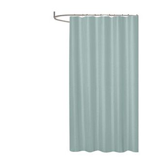 Bliss Waffle Shower Curtain Solid Design, Spa-Like Texture, Machine Washable