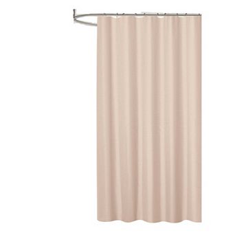 Bliss Waffle Shower Curtain Solid Design, Spa-Like Texture, Machine Washable