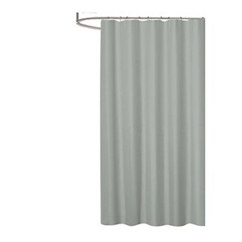 Bliss Waffle Shower Curtain Solid Design, Spa-Like Texture, Machine Washable