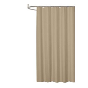 Bliss Waffle Shower Curtain Solid Design, Spa-Like Texture, Machine Washable