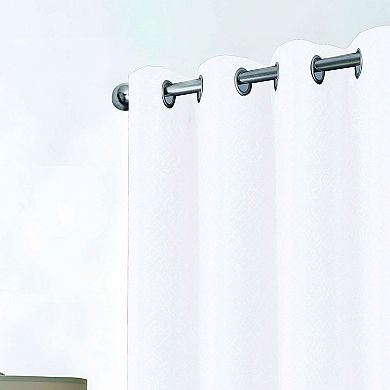 Cassi Shimmer Jacquard Grommet Curtain Panel Contemporary Texture with Luminous Detail