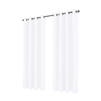 Cassi Shimmer Jacquard Grommet Curtain Panel Contemporary Texture with Luminous Detail