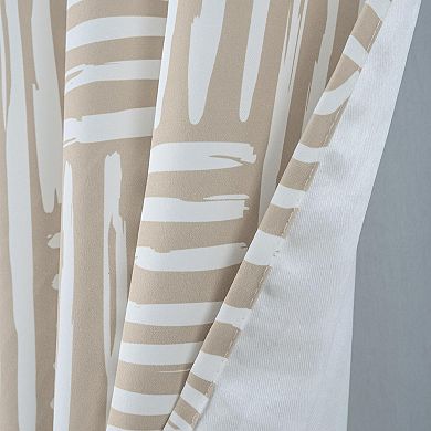 Ashton Printed Blackout Luxurious Decorative Grommet Curtain Panel